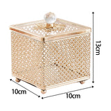 Maxbell Luxury Jewelry Box Women Jewellery Storage Case for Lady Home Decor Bathroom 13cm Height