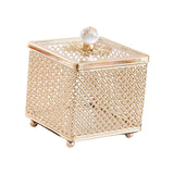 Maxbell Luxury Jewelry Box Women Jewellery Storage Case for Lady Home Decor Bathroom 13cm Height