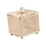 Maxbell Luxury Jewelry Box Women Jewellery Storage Case for Lady Home Decor Bathroom 13cm Height