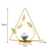 Maxbell Leaves Statue Figurine Home Desk Leaves Decorative Decoration Leaf Sculpture 7x7x19cm