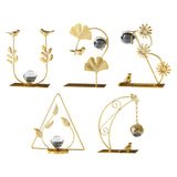 Maxbell Leaves Statue Figurine Home Desk Leaves Decorative Decoration Leaf Sculpture 7x7x19cm