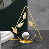 Maxbell Leaves Statue Figurine Home Desk Leaves Decorative Decoration Leaf Sculpture 7x7x19cm