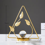 Maxbell Leaves Statue Figurine Home Desk Leaves Decorative Decoration Leaf Sculpture 7x7x19cm
