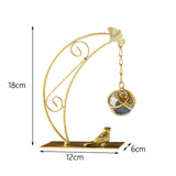 Maxbell Leaves Statue Figurine Home Desk Leaves Decorative Decoration Leaf Sculpture 12x6x18cm Moon