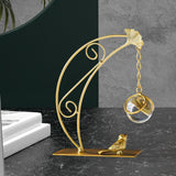 Maxbell Leaves Statue Figurine Home Desk Leaves Decorative Decoration Leaf Sculpture 12x6x18cm Moon