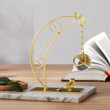 Maxbell Leaves Statue Figurine Home Desk Leaves Decorative Decoration Leaf Sculpture 12x6x18cm Moon