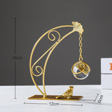 Maxbell Leaves Statue Figurine Home Desk Leaves Decorative Decoration Leaf Sculpture 12x6x18cm Moon