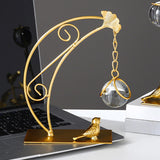 Maxbell Leaves Statue Figurine Home Desk Leaves Decorative Decoration Leaf Sculpture 12x6x18cm Moon