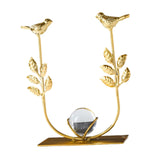 Maxbell Leaves Statue Figurine Home Desk Leaves Decorative Decoration Leaf Sculpture 12x6x18cm Bird