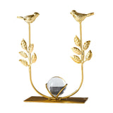 Maxbell Leaves Statue Figurine Home Desk Leaves Decorative Decoration Leaf Sculpture 12x6x18cm Bird