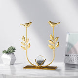 Maxbell Leaves Statue Figurine Home Desk Leaves Decorative Decoration Leaf Sculpture 12x6x18cm Bird