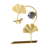 Maxbell Leaves Statue Figurine Home Desk Leaves Decorative Decoration Leaf Sculpture 12x6x19cm
