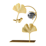 Maxbell Leaves Statue Figurine Home Desk Leaves Decorative Decoration Leaf Sculpture 12x6x19cm