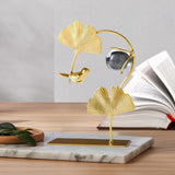 Maxbell Leaves Statue Figurine Home Desk Leaves Decorative Decoration Leaf Sculpture 12x6x19cm