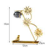 Maxbell Leaves Statue Figurine Home Desk Leaves Decorative Decoration Leaf Sculpture 12x6x17cm