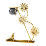 Maxbell Leaves Statue Figurine Home Desk Leaves Decorative Decoration Leaf Sculpture 12x6x17cm