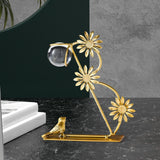 Maxbell Leaves Statue Figurine Home Desk Leaves Decorative Decoration Leaf Sculpture 12x6x17cm