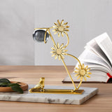 Maxbell Leaves Statue Figurine Home Desk Leaves Decorative Decoration Leaf Sculpture 12x6x17cm