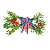 Maxbell Independence Day Swag Tulips Flower Swags Decorating for Stairs Outdoor Wall