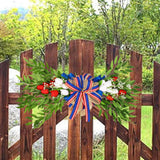 Maxbell Independence Day Swag Tulips Flower Swags Decorating for Stairs Outdoor Wall