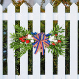 Maxbell Independence Day Swag Tulips Flower Swags Decorating for Stairs Outdoor Wall