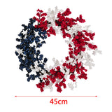 Maxbell Patriotic Independence Day Wreath Front Door Wreath for Window Festival Wall