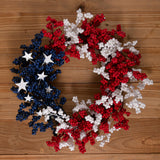 Maxbell Patriotic Independence Day Wreath Front Door Wreath for Window Festival Wall