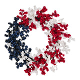 Maxbell Patriotic Independence Day Wreath Front Door Wreath for Window Festival Wall