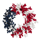 Maxbell Patriotic Independence Day Wreath Front Door Wreath for Window Festival Wall