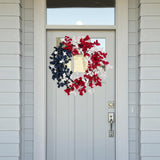 Maxbell Patriotic Independence Day Wreath Front Door Wreath for Window Festival Wall
