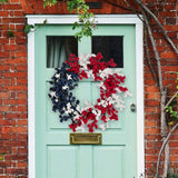 Maxbell Patriotic Independence Day Wreath Front Door Wreath for Window Festival Wall