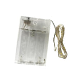 Maxbell Acrylic Flower Vase LED Lights String Flowerpot Desk Farmhouse Home Art Vase 45cmx10cmx6.5cm