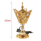 Maxbell Electric Incense Burner Ornament Censer Middle East for Home Bedroom Office Aureate