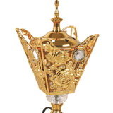 Maxbell Electric Incense Burner Ornament Censer Middle East for Home Bedroom Office Aureate