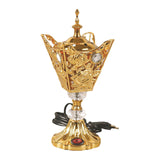 Maxbell Electric Incense Burner Ornament Censer Middle East for Home Bedroom Office Aureate
