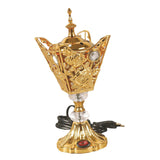 Maxbell Electric Incense Burner Ornament Censer Middle East for Home Bedroom Office Aureate