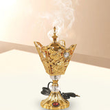 Maxbell Electric Incense Burner Ornament Censer Middle East for Home Bedroom Office Aureate