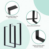 Maxbell 2x Metal Table Legs Iron Desk Legs DIY for Coffee Tables Night Stands Office