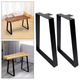 Maxbell 2x Metal Table Legs Iron Desk Legs DIY for Coffee Tables Night Stands Office