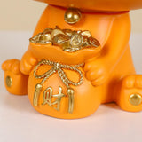 Maxbell Cat Storage Tray Candy Dish Sundries Container for Tabletop Dining Room Home Orange