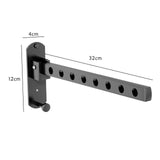 Maxbell Wall Hanging Mounted with 8 Hole Durable Folding for Closet Bathroom Balcony