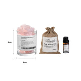 Maxbell Essential Oil Diffuser Set Centerpiece Diffuser Stone for Bedroom Dorm Party White Peach