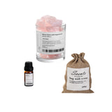 Maxbell Essential Oil Diffuser Set Centerpiece Diffuser Stone for Bedroom Dorm Party White Peach
