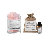 Maxbell Essential Oil Diffuser Set Centerpiece Diffuser Stone for Bedroom Dorm Party White Peach