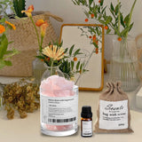 Maxbell Essential Oil Diffuser Set Centerpiece Diffuser Stone for Bedroom Dorm Party White Peach