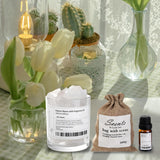 Maxbell Essential Oil Diffuser Set Centerpiece Diffuser Stone for Bedroom Dorm Party White Tea