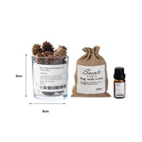 Maxbell Essential Oil Diffuser Set Centerpiece Diffuser Stone for Bedroom Dorm Party Black Juniper