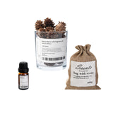 Maxbell Essential Oil Diffuser Set Centerpiece Diffuser Stone for Bedroom Dorm Party Black Juniper
