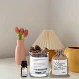 Maxbell Essential Oil Diffuser Set Centerpiece Diffuser Stone for Bedroom Dorm Party Black Juniper