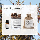 Maxbell Essential Oil Diffuser Set Centerpiece Diffuser Stone for Bedroom Dorm Party Black Juniper